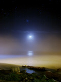 Buy Moonset Over the Sea with Pleiades Cluster at AllPosters.com