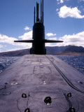 Buy Bow and Sail View of USS Kamehameha, SSN 642, on the Surface off the Coast of Oahu, Hawaii at AllPosters.com