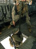Buy A Training Master Sends a Marine Down the Hell Hole of a CH-53E Super Stallion Helicopter at AllPosters.com