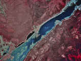 Satellite Image of Gastineau Channel and Juneau, Alaska