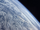 Earth's Horizon Against the Blackness of Space