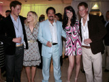 Prince William, Natasha Bedingfield, Tom Jones, Joss Stone and Prince Harry following pop concert i