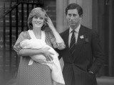 Buy Princess Diana & Prince Charles leave hospital with their baby son William, 1982 at AllPosters.com