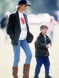 Buy Princess Diana and Prince William watching Polo at Windsor, May 1988 at AllPosters.com