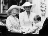 Buy Queen Mother with Princess Diana and Prince William in an open carriage at AllPosters.com