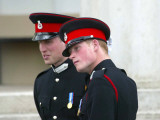 Prince William and Prince Harry after The Sovereign's Parade that marked the completion of Prince H