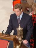 Prince William at the service of celebration to mark the diamond wedding anniversary of HRH Queen E Photographic Print