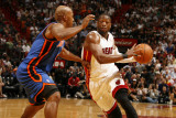 New York Knicks v Miami Heat, Miami - February 27: Dwyane Wade and Chauncey Billups