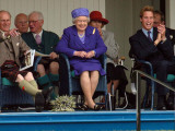 BRAEMAR ROYAL HIGHLAND GATHERING 2005, THE DUKE OF EDINBURGH, THE QUEEN & PRINCE WILLIAM ENJOY THE 