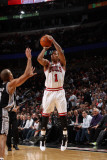 San Antonio Spurs v Chicago Bulls, Chicago, IL - February 17: Derrick Rose and Tony Parker