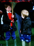 Buy Prince Harry on right with Prince William at a polo match in Cirencester at AllPosters.com