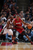 Miami Heat v Milwaukee Bucks, Milwaukee, WI - January 07: Chris Bosh and Luc Richard Mbah a Moute