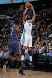 Charlotte Bobcats v Denver Nuggets, Denver, CO - March 02: Wilson Chandler and Stephen Jackson