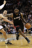 Miami Heat v San Antonio Spurs, San Antonio, TX - March 04: LeBron James and Manu Ginobili