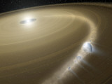 Buy Illustration of a Comet Being Torn to Shreds Around a Dead Star, or White Dwarf, Called G29-38 at AllPosters.com