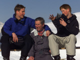 Buy Prince Charles with Prince William and Prince Harry, on the ski slopes of Klosters enjoying their t at AllPosters.com