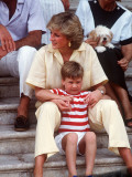 Buy Princess Diana and Prince William on holiday in Majorca, August 1987 at AllPosters.com