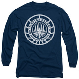 Buy Long Sleeve: Battle Star Galactica-Scratched BSG Logo at AllPosters.com