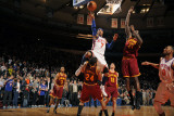 Cleveland Cavaliers  v New York Knicks, New York - March 4: Carmelo Anthony and Samardo Samuels