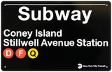 New York- Coney Island Metal Sign