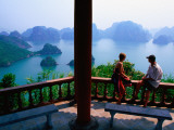 Balcony on Summit of Titop Island, Overlooking Limestone Islands