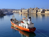 Boat Moored in Grand Harbour