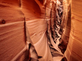 Zebra Slot Canyon, Formed in Jurassic Age Navajo Sandstone