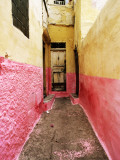 Bright Narrow Alley in Backstreet Souk