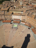 Buy Piazza Del Campo and Shadow of the Tower from Top of Torre Del Mangia at AllPosters.com