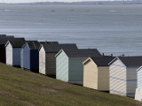 Colourful Beach Huts at the Seaside in Whitstable