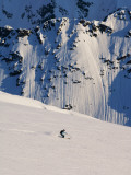 Buy Woman Skiing on Daltinden in Midnight Sun at AllPosters.com