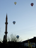 Early Morning Balloon Flights over Minerets