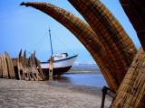 Buy Caballitos or Totora Reed Boats Drying Beach at AllPosters.com