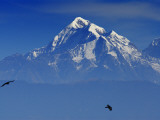Sunrise on Nanda Devi Peak in Indian Himalayas