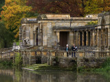 Colonnaded Terrace in Italian Garden at Hever Castle, Childhood Home of Anne Boleyn
