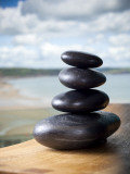 Hot Stones Spa Treatment at St. Brides Hotel and Spa with Saundersfoot Beach in Background
