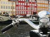 Reflections on Vespa of Colorful Facades and Street Cafes of Christianshavn