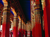 Portico at Entrance to Main Prayer Hall in Dacanglamu Saichi Temple