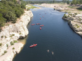 Canoeing at Pont Du Gard
