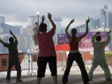 Buy People Doing their Morning Tai Chi, Tsim Sha Tsui at AllPosters.com