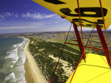Buy Aerial View of Coastline Near Torquay from Tiger Moth Biplane, with Plane Wing in Foreground at AllPosters.com