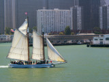 Buy Skow Schooner 'Alma' under Full Sail Passing by Waterfront at AllPosters.com