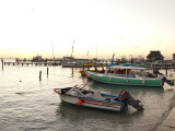 Buy Boats at Sunset from Pier at Picus Cockteleria at AllPosters.com