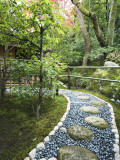 Stone Paved Walkway, Arishiyama District Photographic Print