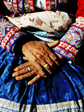 Buy Close-Up of Hands of Woman Wearing Traditional Clothes at AllPosters.com