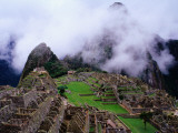 Buy Inca Terraces with Fogbound Mountains at AllPosters.com