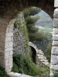 Perimeter Walls of Berat Castle and Valley Below