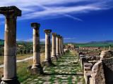 Decomanus Maximus Avenue in Roman City Ruins