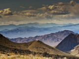 Telescope Peak Covered with Snow in Panamint Range over Death Valley