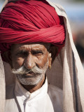Portrait of Man in Red Turban